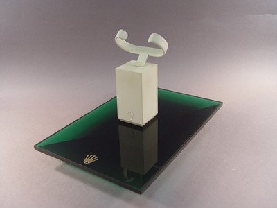 149441: Rolex Display, Original, Vorlagebrett, Acryl grün, Watchstand, SET
