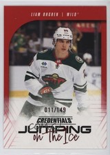2024 Upper Deck Credentials Jumping on the Ice Red /149 Liam Ohgren #JI-LO 0nr3
