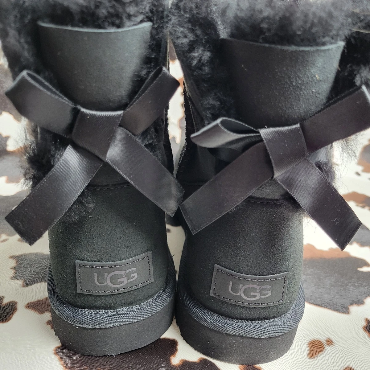 Womens Black Bailey Bow Uggs for sale - eBay