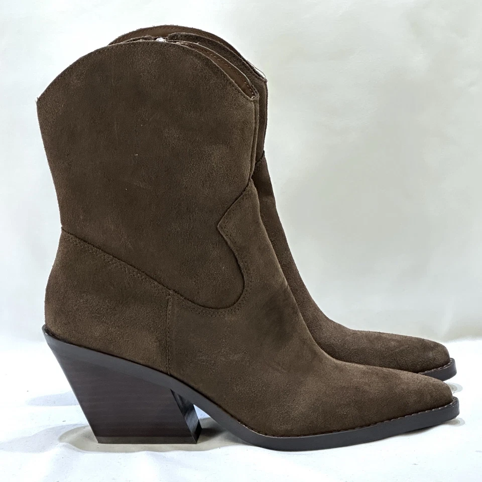 Dolce Vita Valory Dark Chocolate Brown Suede Boots SZ 7 - Image 3 of 4