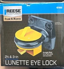 Reese Towpower Lunette Eye Lock 2.5 In X 3 In NEW  **Pad Lock Not Included**