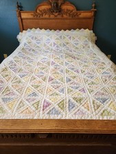 Beautiful Vintage Season Quilt Collection "Summer Porch" Twin Quilt  66 86