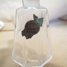 Antique Jaciel Parfum Bottle Embossed Die Cut Label Art Nouveau