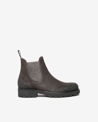 Nero Giardini Herrenschuhe Wildleder Stiefelette I501012U Carbon