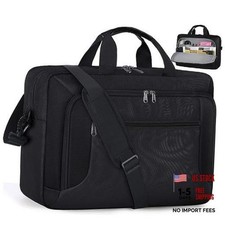 Laptop Bag 17.3 Inch Laptop Briefcase for Men Work Laptop Case 17 inch Black