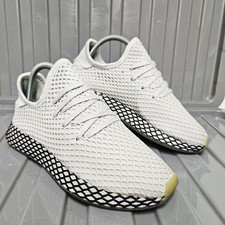Adidas Original Deerupt Bone Grau Schwarz Größe UK 6,5 Sneaker B41754 Gummisohle