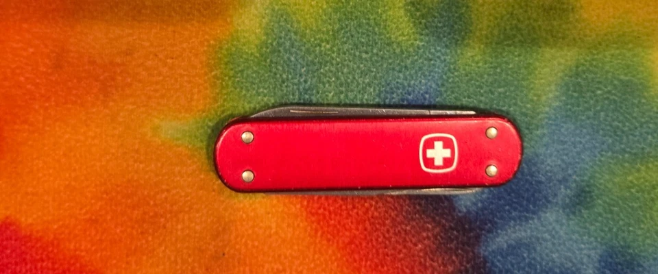 Canivete suíço antigo Wenger clipe de dinheiro 65 mm ALOX! APOSENTADO! RARO! - Imagem 3 de 4