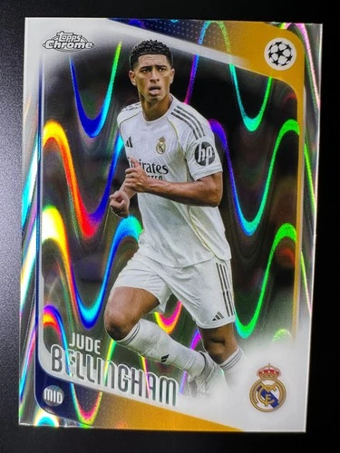 2025-26 Topps Chrome UCC Soccer Raywave Refractor - Jude Bellingham