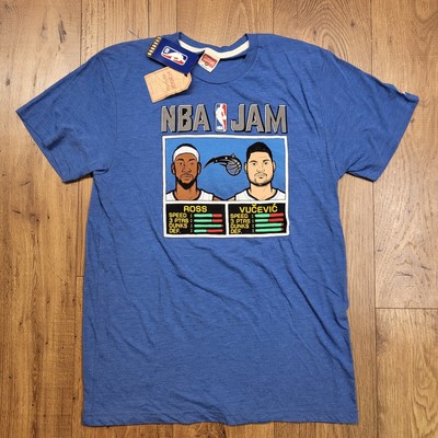 Homage Shirt Mens Medium Orlando Magic NBA Jam Ross Vs Vucevic NBA Blue NWT