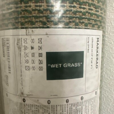 Virgil Abloh Ikea Markerad Wet Grass Rug Green OFF White Limited Virgil Abloh Ikea Markerad Wet Grass Rug Green OFF White Limited