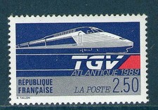 TIMBRE N° 2607 NEUF XX LUXE - TGV ATLANTIQUE - LANCEMENT EN 1989
