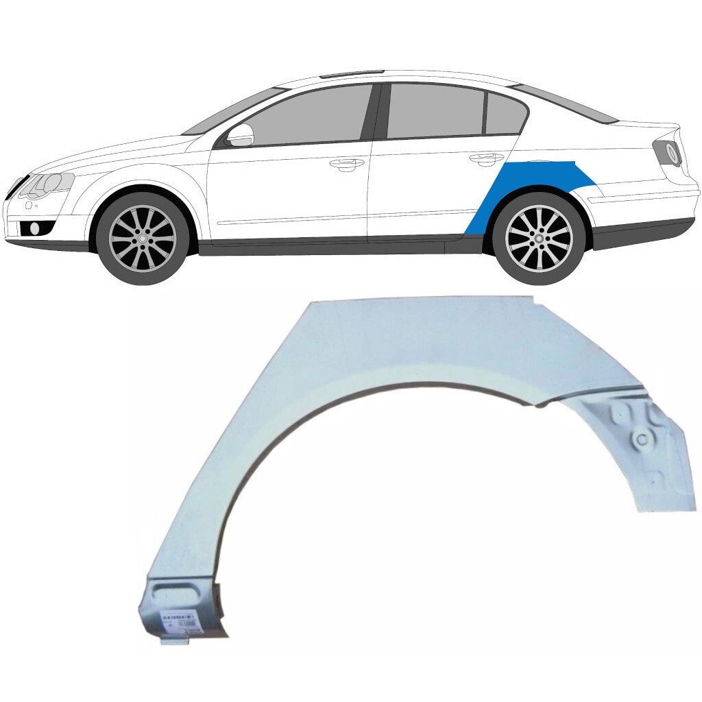 VOLKSWAGEN PASSAT B6 2005-2010 REAR WHEEL ARCH REPAIR PANEL REAR WING / LEFT LH