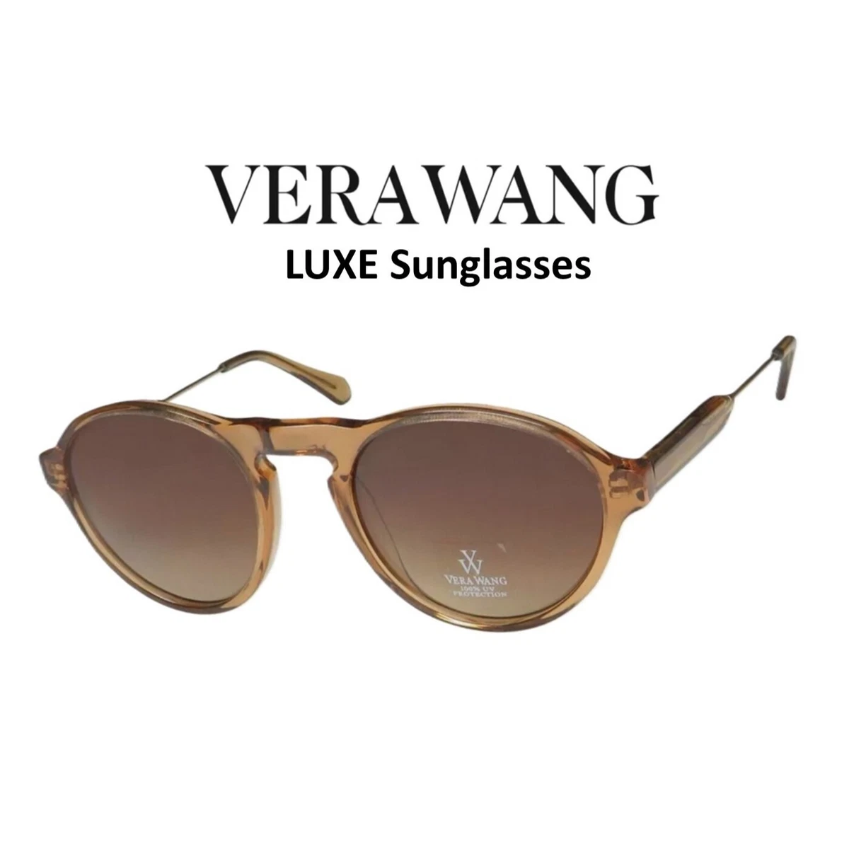 Vera Wang V210 Tokyo Tortoise Frame Light Brown Gradient Lens Sunglasses Italy Vera Wang VA61 Eyeglasses main image 4