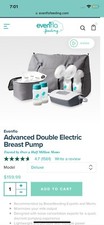 evenflo advanced double electric breast pump