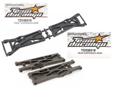 Team Durango Suspension Arms Front Rear DNX408T DEX408T TD330318 TD330316 1/8 RC