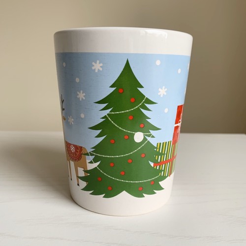 Coffee Mug Tasse Des Fetes Merry Christmas 14 fl oz Royal Norfolk Holiday - C7 - Picture 2 of 5