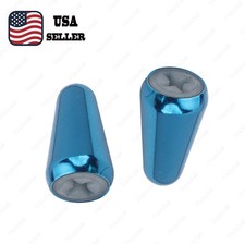 2 Pcs ST Pickup Switch Tip Knob USA Size Cap for American Fender Strat Blue