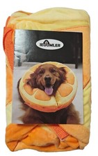 Inflatable XL Orange Pet Dog Collar for Post Surgery Recovery Allergies Injury