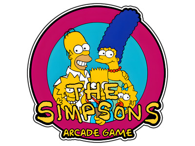 #2557 The Simpsons Arcade Arcade Logo Retro Sticker Waterproof Vinyl Decal Car