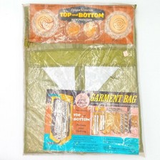 Vintage 1966 Bogene Garment Bag Avocado Green NOS New Old Stock Closet Organizer