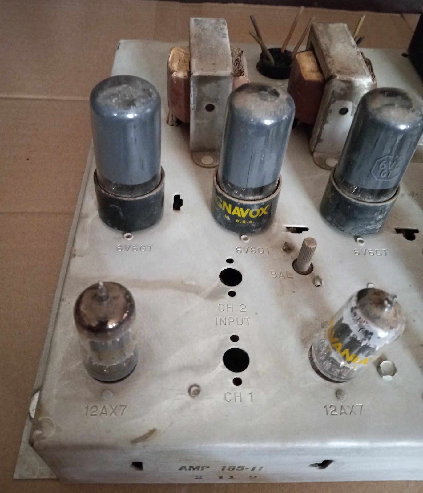 Vintage Tube Amp Amplifier Unit Magnavox Parts Or Repair eBay