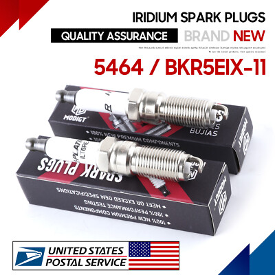 2x Iridium Spark Plugs OE BKR5EIX-11 5464 For HYUNDAI KIA MAZDA NISSAN ISUZU