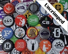 100 Beer Bottle Caps (((Uncrimped))) Best Mix Assorted & Mixed Crown Caps