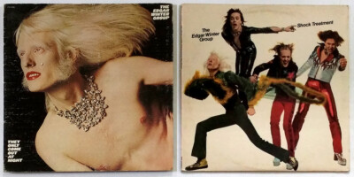 2 EDGAR WINTER GROUP LPs They Only Come Out At Night, Shock