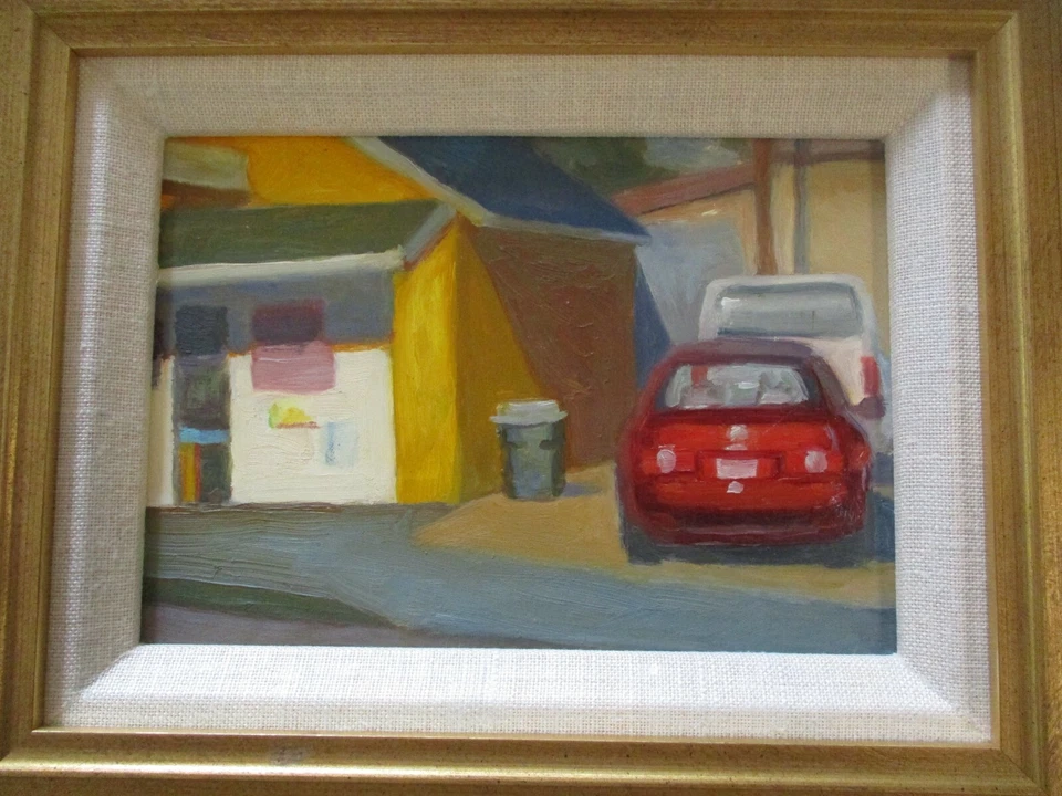 KATHY IKERD PINTURA A ÓLEO PAISAGEM REGIONALISTA CALIFÓRNIA AMERICANA PLEIN AIR - Imagem 2 de 3