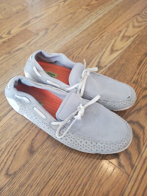 Swims Mens Breeze Braided Lace Loafer 21270-454 Gray White Orange US Size 