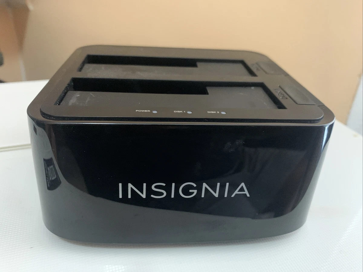Insignia dual hard drive docking station store