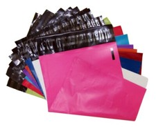 FARBIGE VERSANDTASCHEN PAKETS&Auml;CKE POSTPOSTTASCHE BLAU ROSA & LILA ROT