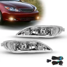 Fog Lights Assembly for 02-04 Toyota Camry 05-08 Corolla 02 03 Solara with Bulbs