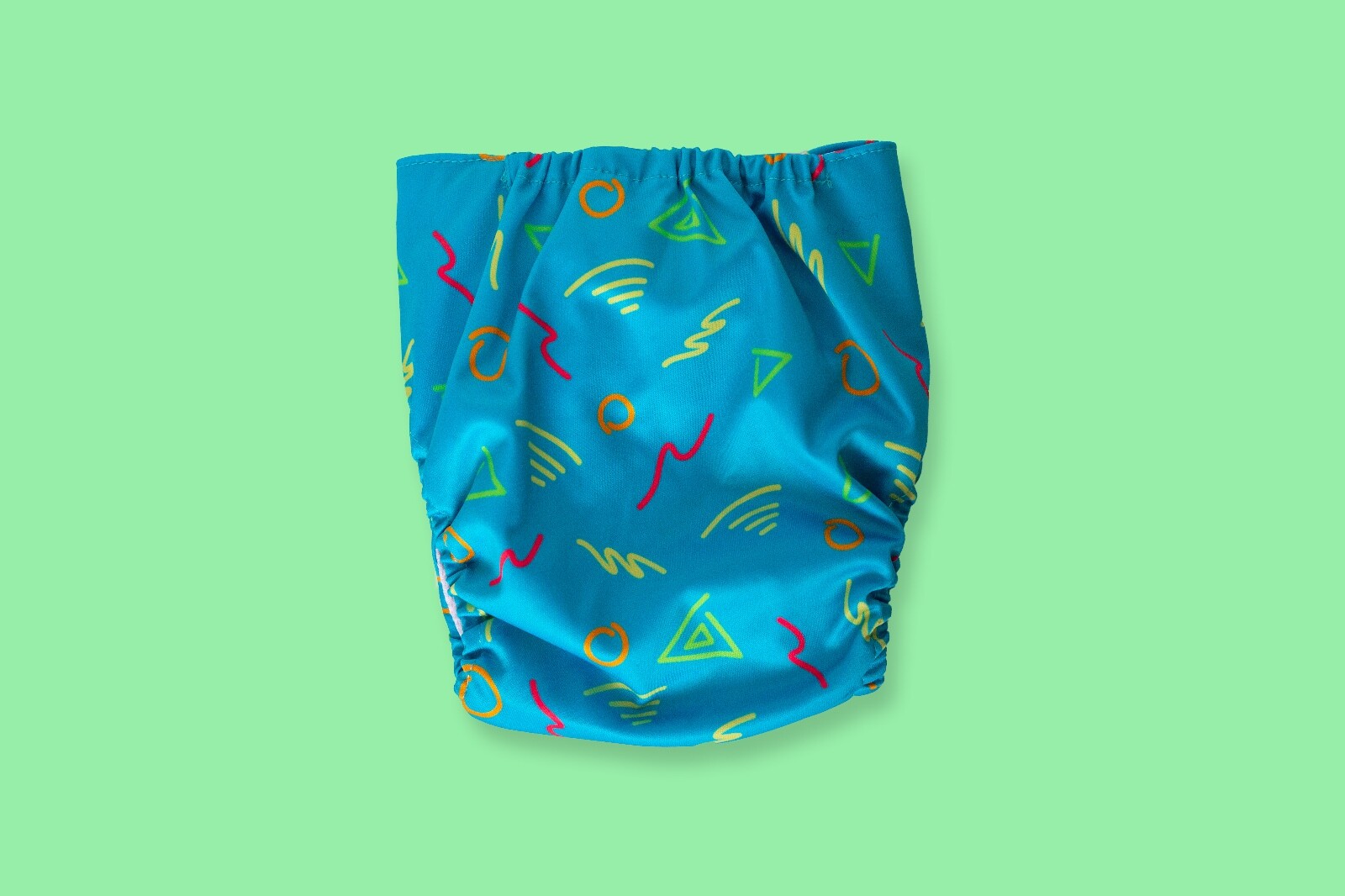 Set of 8x Retro Print Cloth Diapers with Inserts - 90's theme - NEW!