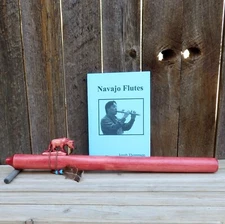 Navajo-Authentic Handmade Pine MOUNTAIN LION TOTEM FLUTE-A Minor-Jonah Thompson