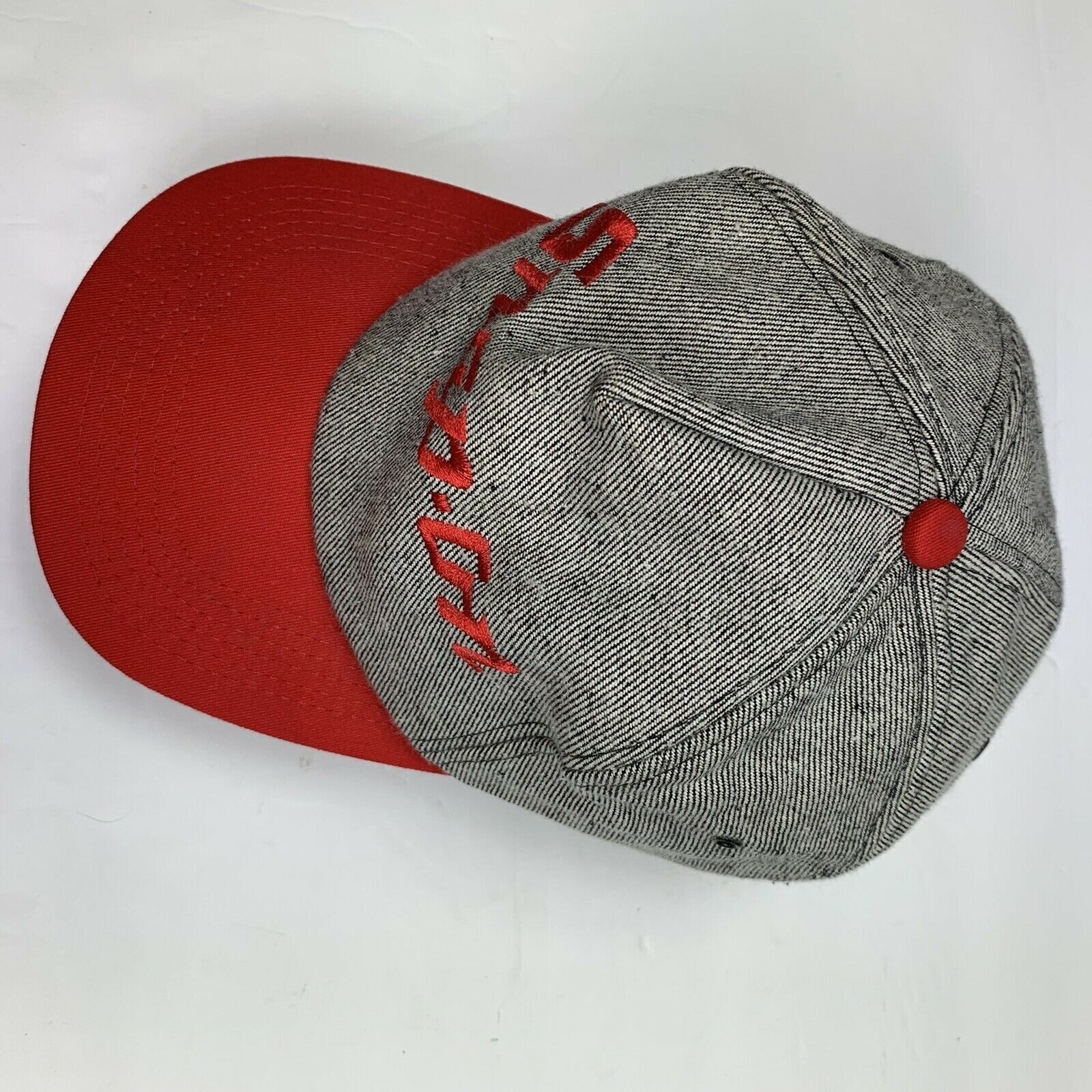 Snap On Snapback Hat Official Licensed Gray Red B… - image 3