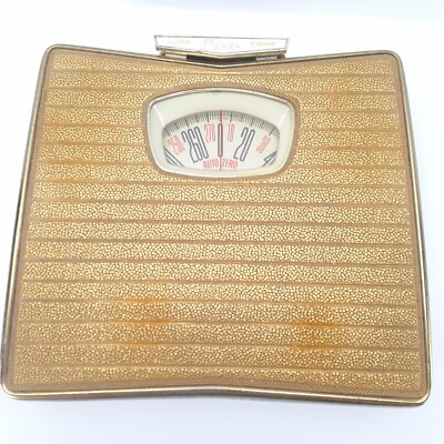 Vintage Detecto Mid Century Retro Gold/Black Scale- Auto Zero