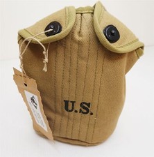 WW2 Riproduzione Tessuto Kaki Custodia Borraccia Esercito Americano USA