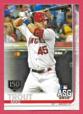 2019 Topps Update 150 Years Gold Stamp #US146 Mike Trout ASG All Star, LA Angels
