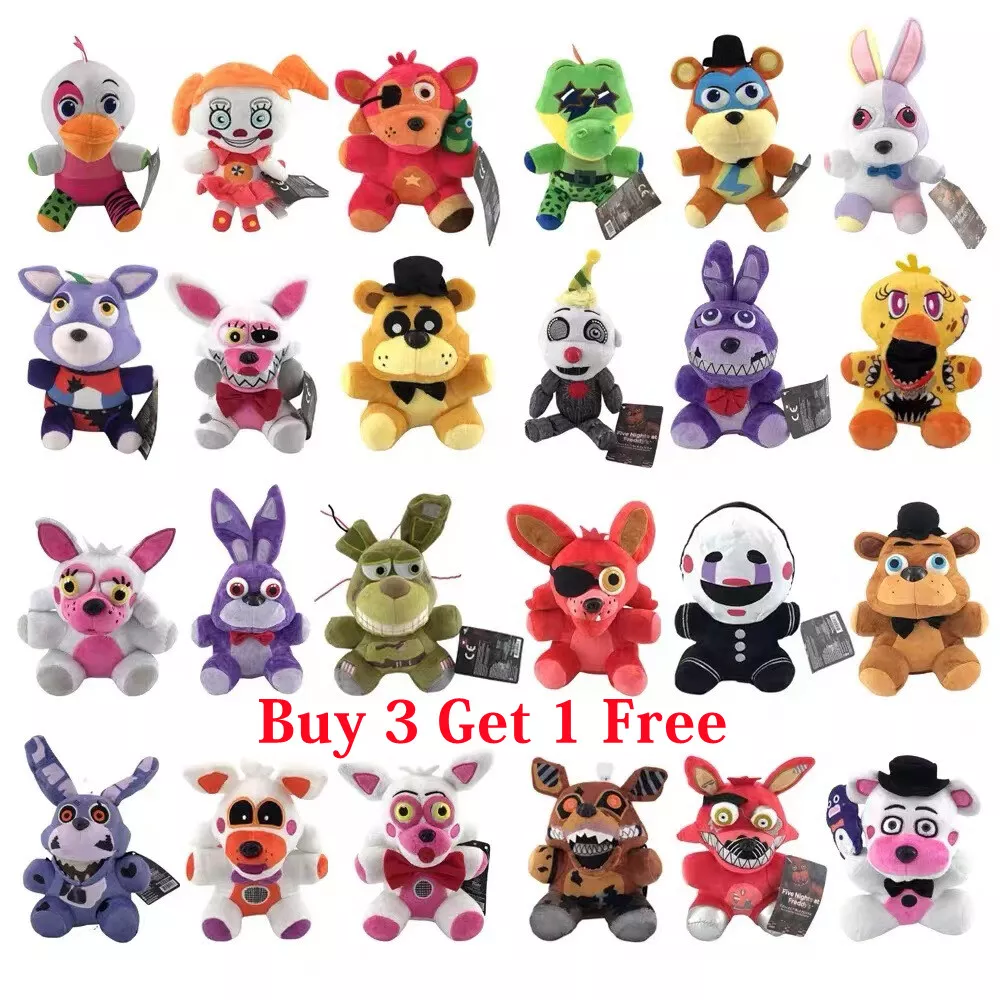 PRETTY】 18-25cm Five Nights At Freddy's 4 FNAF Freddy Fazbear Bear Plush  Toys Doll