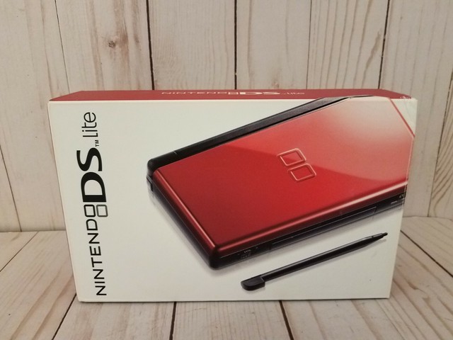 Nintendo DS Lite Brain Age 2 More Training In Minutes A Day Crimson Black Handheld System 