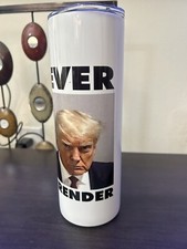 20 oz stainless steel tumbler sublimation Trump Never Surrender