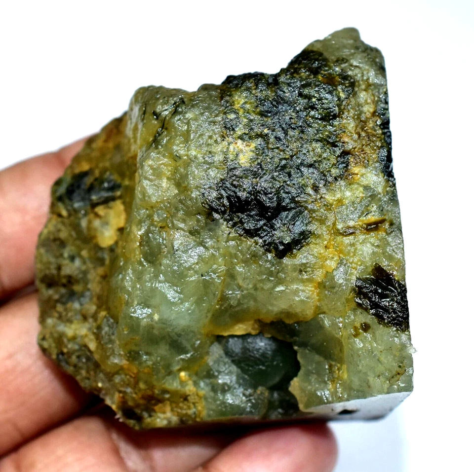 100% Natural Huge Prehnite 758.00 CT Untreated Facet Specimen Rough Africa - Image 3 of 4