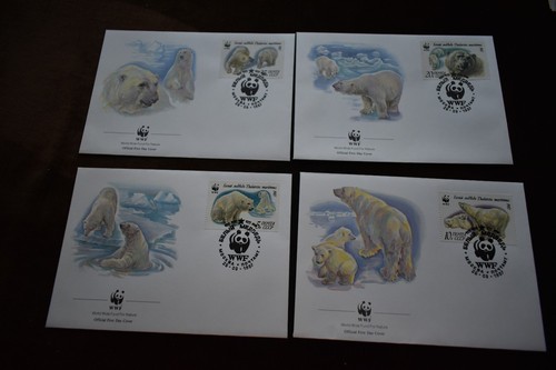 WWF World Wildlife Fund First Day Covers, Birds, Sealife, Polar Bears, Whales - Picture 11 of 18