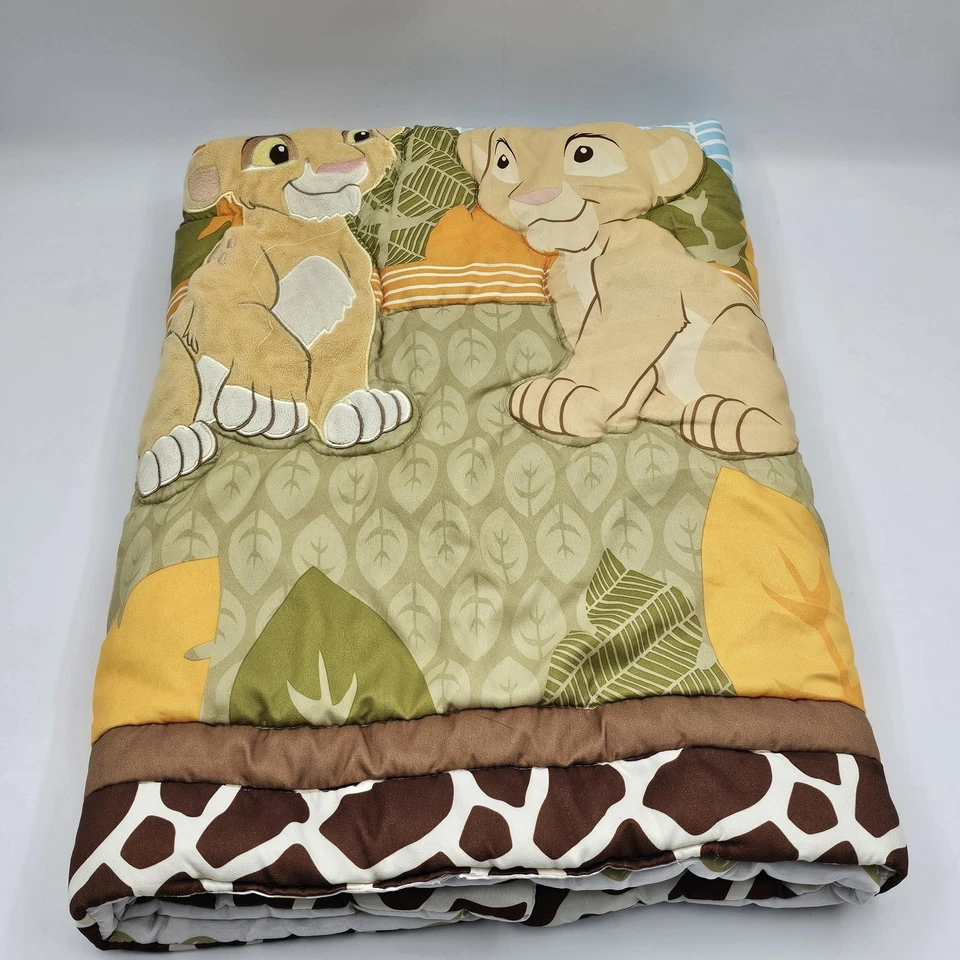 Disney Lion King Simba and Nala Baby Crib Blanket Nursery Bedding 41 in x 30 in - Image 3 of 4