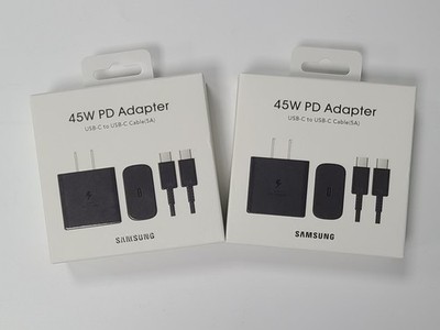 OEM Samsung 45W USB-C Super Fast Charging Wall Charger with Type-C Cable