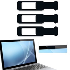 Webcam Cover, 3 Pieces, Laptop Camera Privacy Shielding Capacity black