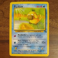 Psyduck 53/62 Common Fossil Pokemon Unlimited LP on eBay