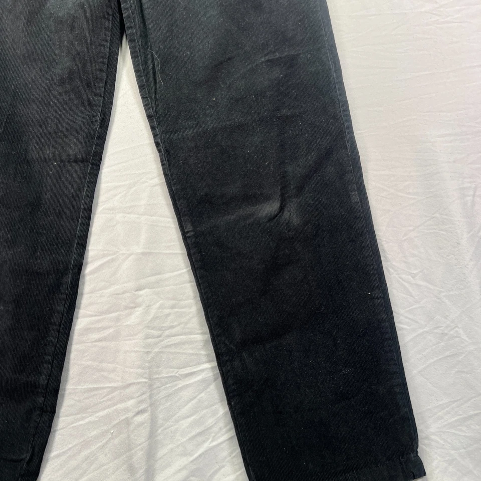 Pantalones de pana Croft & Barrow para hombre 34x34 (se adapta a 32x34) negros rectos finos ballena Foto 3 de 4