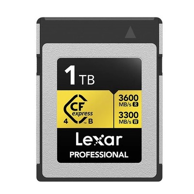Lexar 1TB Professional Gold CFexpress 4.0 Type B Card